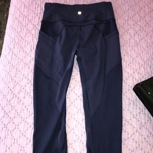 Navy Blue Lululemon Yoga Pants Size 8